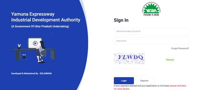YEIDA Website