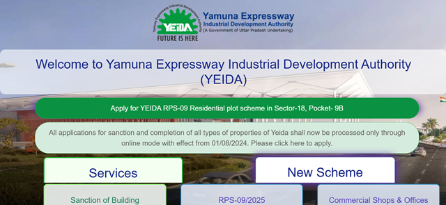 YEIDA Website