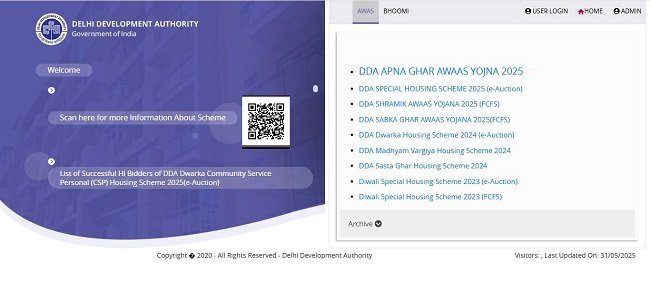 DDA website