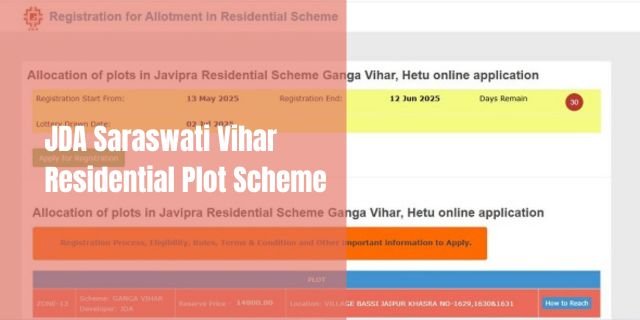 JDA Saraswati Vihar Residential Plot Scheme
