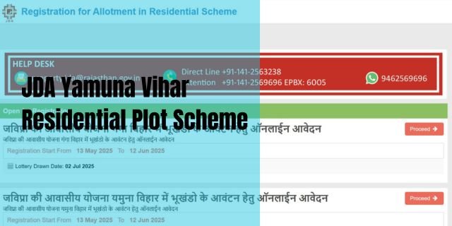 JDA Yamuna Vihar Residential Plot Scheme