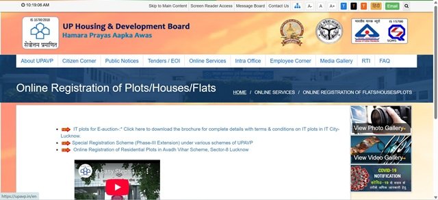 Online Registration of Flats/Houses/Plots