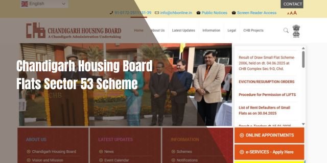 Chandigarh Housing Board Flats Sector 53 Scheme