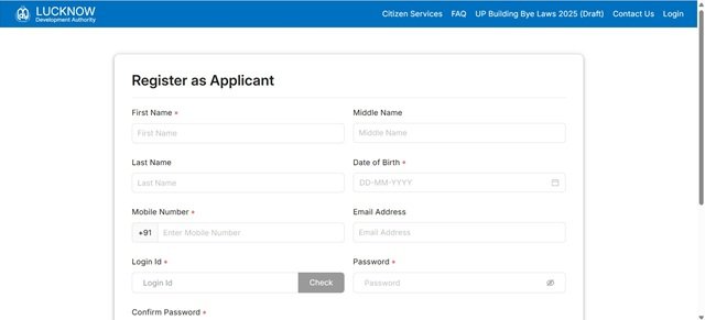 Register as Applicant 