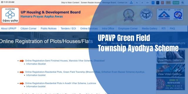 UPAVP Green Field Township Ayodhya Scheme