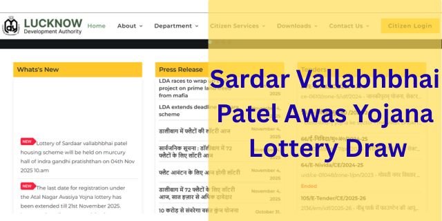 Sardar Vallabhbhai Patel Awas Yojana Lottery Draw