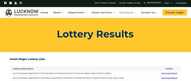 lottery results